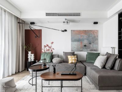 世纪花园-135㎡-北欧风效果图