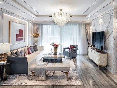 F天下-130㎡-美式风效果图