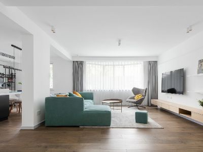 金隅万科-125㎡-现代风效果图