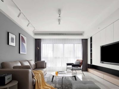 时光俊园-128㎡-现代风效果图