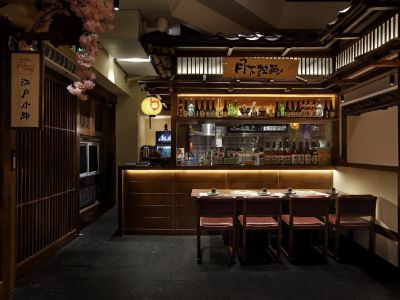 日式餐厅-270㎡-日式风效果图