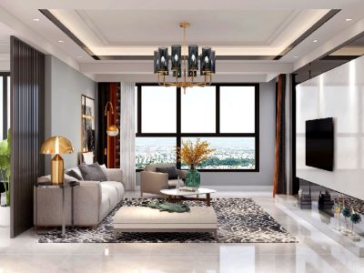 金阳金领-124㎡-混搭风效果图