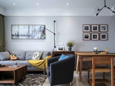 玫瑰庭院-92㎡-简约风效果图