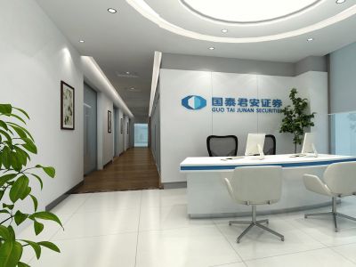 证券公司办公室-860㎡-现代风效果图