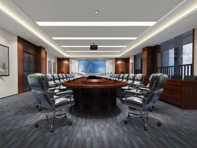 办公室-1100㎡-现代风效果图