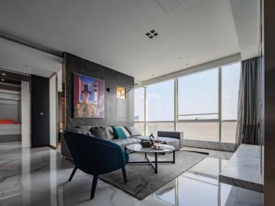 鸿通·翡翠城·紫曦府-85㎡-现代风效果图