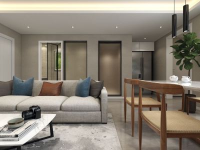 卓锦城5期繁花郡-70㎡-现代风效果图