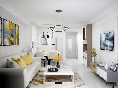 华润翡翠城4期-85㎡-简约风效果图