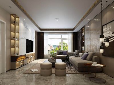 瑞升望江橡树林三期 -140㎡-轻奢风效果图