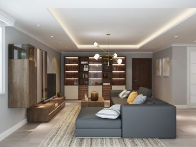 锦东庭园-150㎡-北欧风效果图