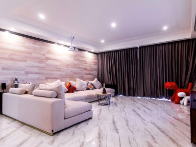 近水楼台-118㎡-现代风效果图