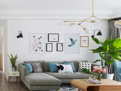 北兴公寓-102㎡-北欧风效果图