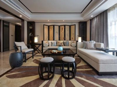 保利江语城-133㎡-中式风效果图