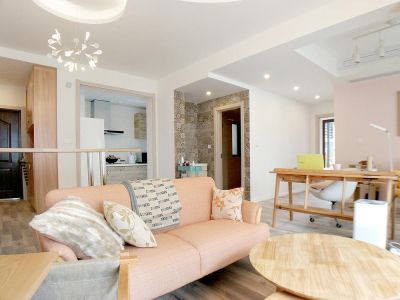 海琪公园新城-98㎡-北欧风效果图