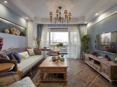 时代欣城-115㎡-东南亚风效果图