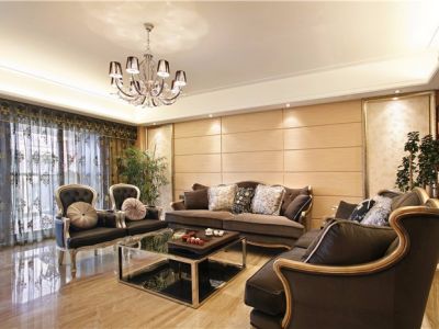 香澜半岛-126㎡-欧式风效果图