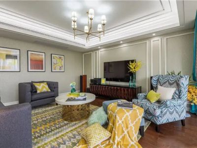 玲珑郡-136㎡-美式风效果图