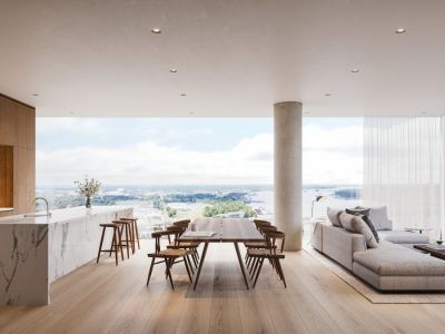 日月湖水景花园-143㎡-现代风效果图