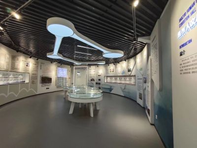 地理信息科技展厅设计-1000㎡-现代风效果图