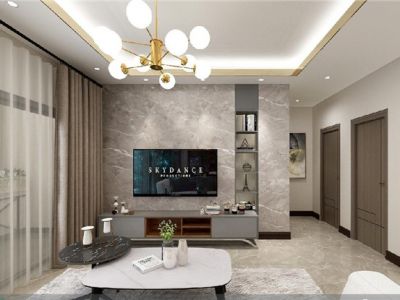 万科城市花园-127㎡-现代风效果图