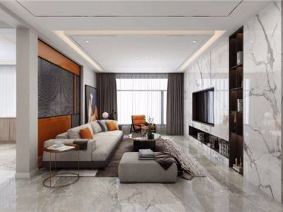 兰亭山水-140㎡-轻奢风效果图