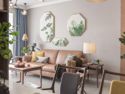 西山园中园-110㎡-北欧风效果图