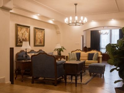 锦泉中园-140㎡-美式风效果图