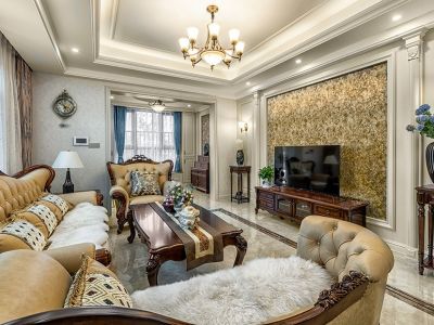 红星海世界观-400㎡-美式风效果图