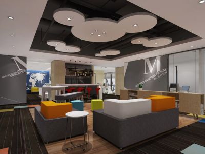 办公室-1250㎡-现代风效果图