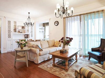 奥园云璟-122㎡-美式风效果图