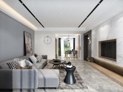 和贵久居福-125㎡-现代风效果图