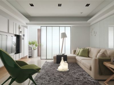 中洲中央城邦-125㎡-现代风效果图