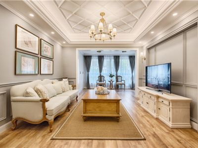 黑石礁街小区-148㎡-欧式风效果图