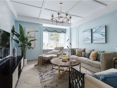 天兴花园-114㎡-北欧风效果图