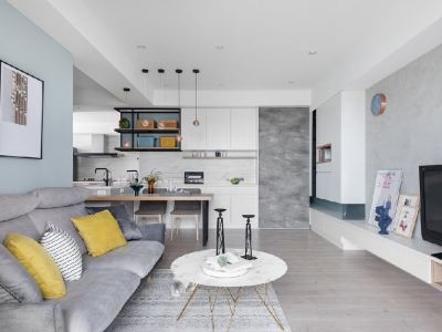 七十九号院-106㎡-简约风效果图