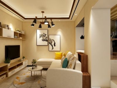 三奕润城-75㎡-现代风效果图