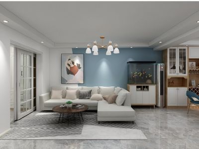 金水翠园-132㎡-现代风效果图