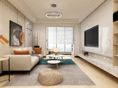 同盛苑-126㎡-北欧风效果图