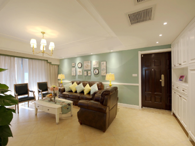 东南新苑-135㎡-美式风效果图