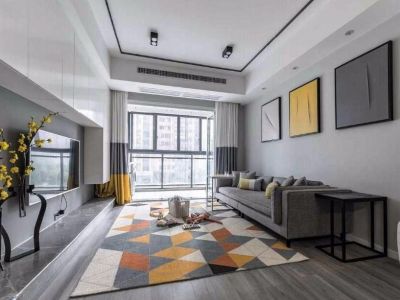 皖投万科·天下艺境-98㎡-现代风效果图