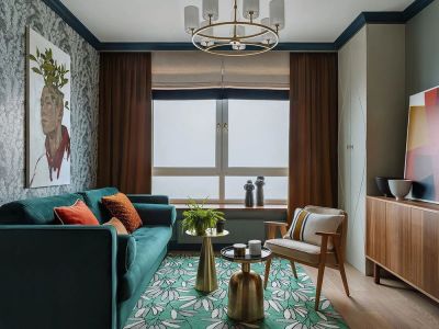 尚都国际小区-87㎡-法式风效果图