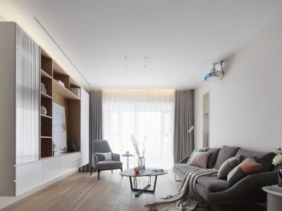 东城一品-120㎡-简约风效果图