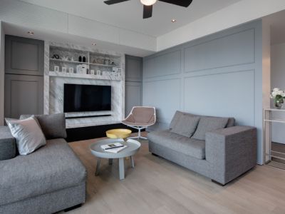 湖滨西村-90㎡-现代风效果图