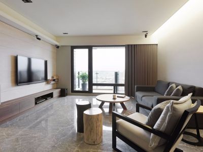 广州绿地城-143㎡-简约风效果图