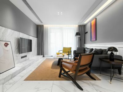 裕中东里-125㎡-现代风效果图