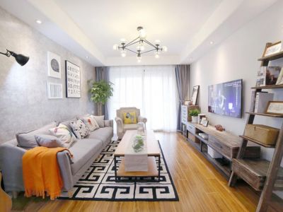 东湖丽景-98㎡-现代风效果图