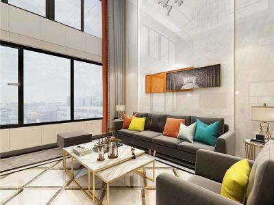 林泉雅舍-215㎡-新中式风效果图