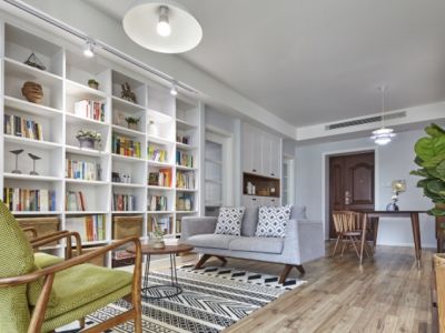 朗诗西溪里-91㎡-北欧风效果图