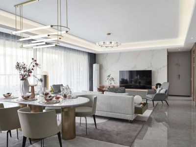 栖霞栖园-134㎡-现代风效果图