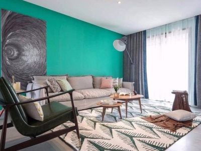 正北名苑北欧风格124平米三居室装修案例